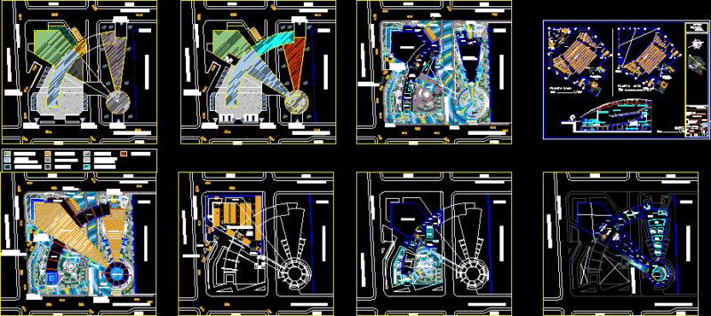 Culture Center DWG Section for AutoCAD