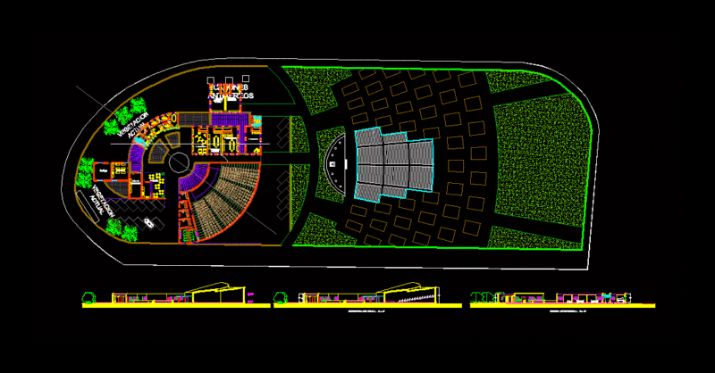 Culture House Auditorium DWG Block for AutoCAD