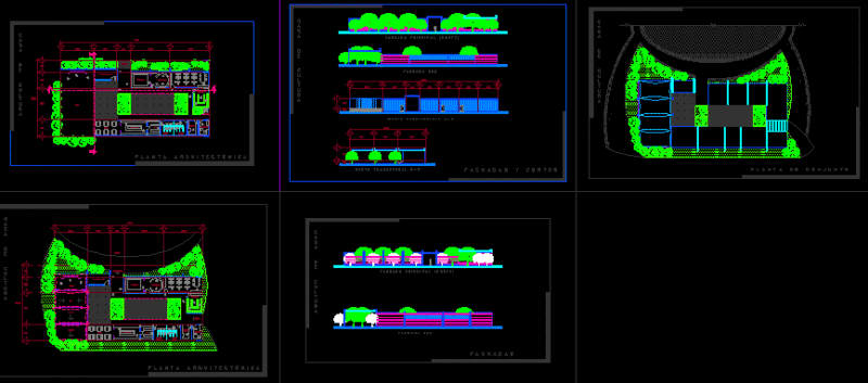 Culture House DWG Section for AutoCAD