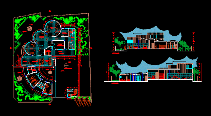 Dairy DWG Plan for AutoCAD