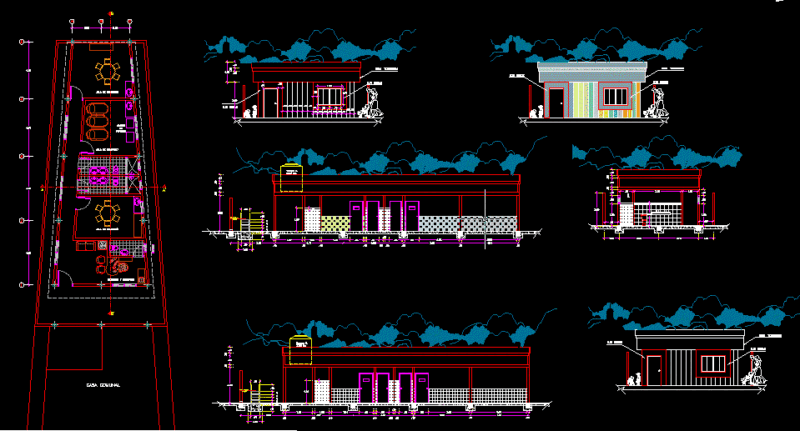 Daycare Center For Small Children Preschool DWG Plan for AutoCAD