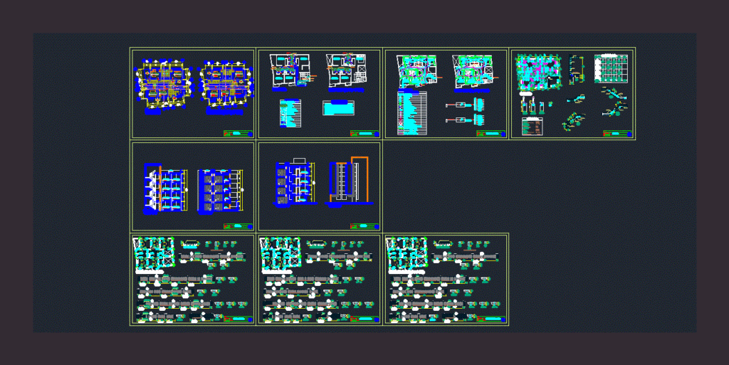 Departments 4 Levels DWG Full Project for AutoCAD