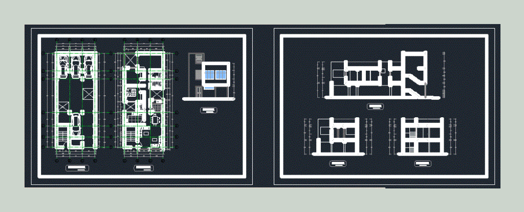 Departments Building DWG Block for AutoCAD