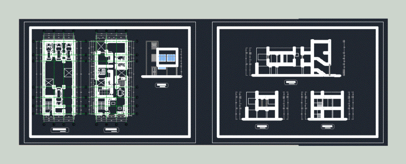 Departments Building DWG Block for AutoCAD