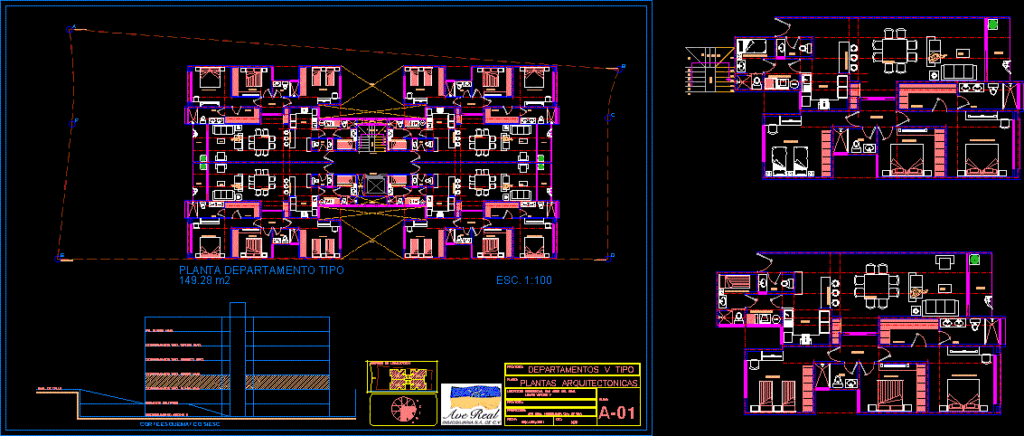 Departments DWG Block for AutoCAD