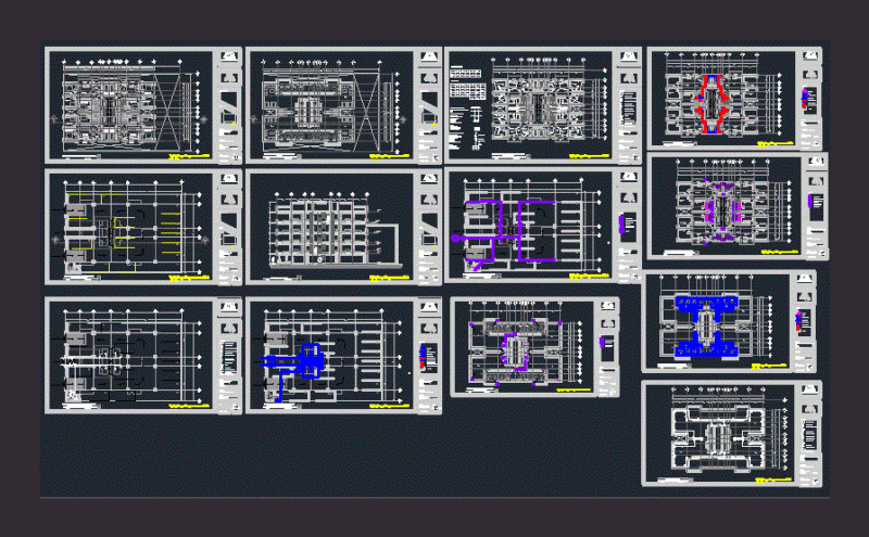 Departments DWG Block for AutoCAD