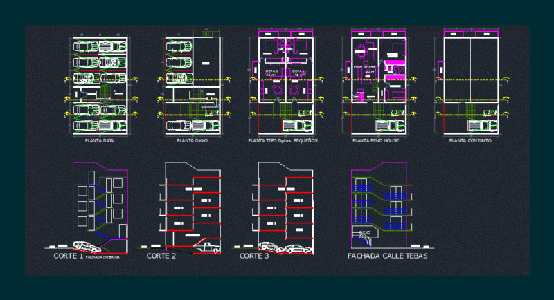 Departments DWG Block for AutoCAD