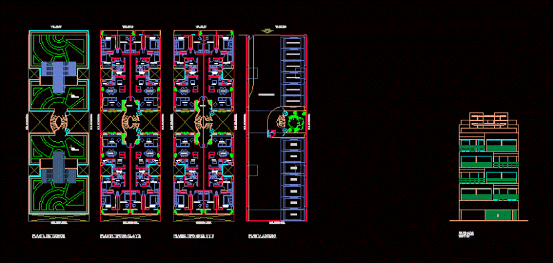 Departments DWG Block for AutoCAD
