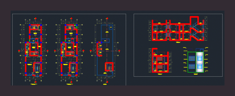 Departments DWG Elevation for AutoCAD
