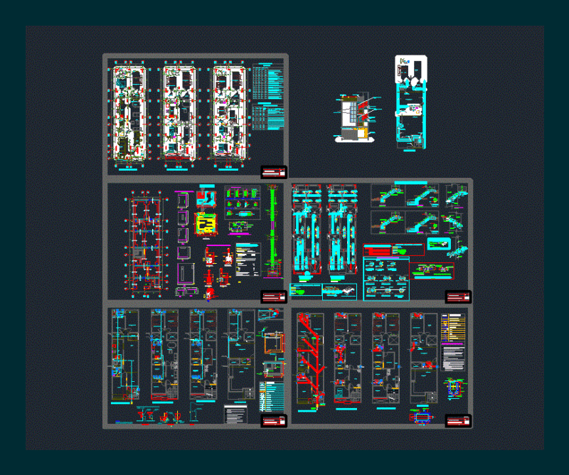 Departments DWG Full Project for AutoCAD