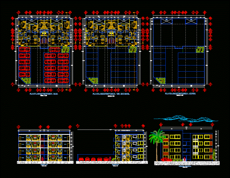 Departments DWG Plan for AutoCAD