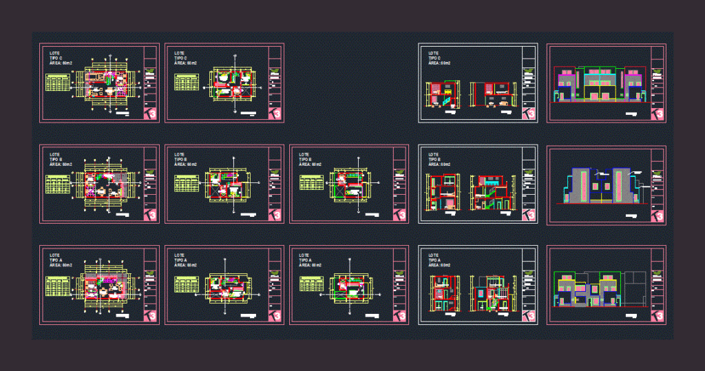 Departments DWG Section for AutoCAD