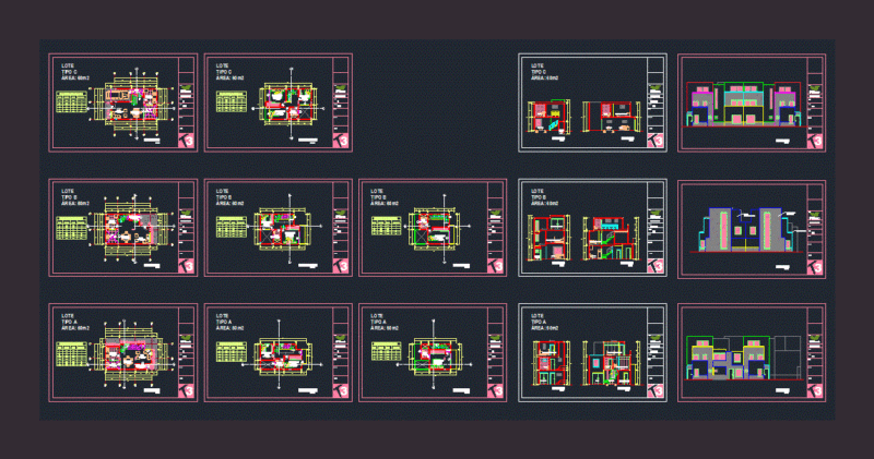 Departments DWG Section for AutoCAD