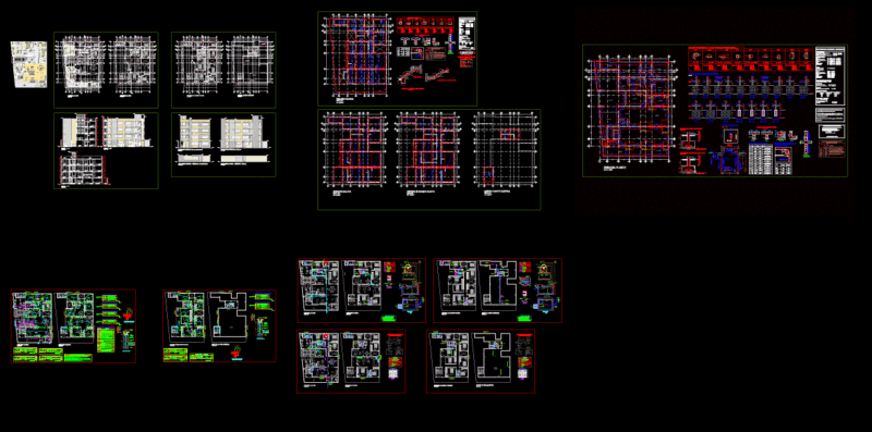 Departments Housing Project DWG Full Project for AutoCAD