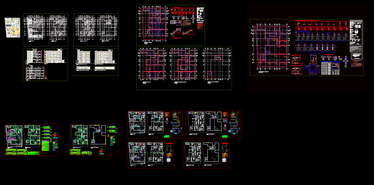 Departments Housing Project DWG Full Project for AutoCAD • Designs CAD