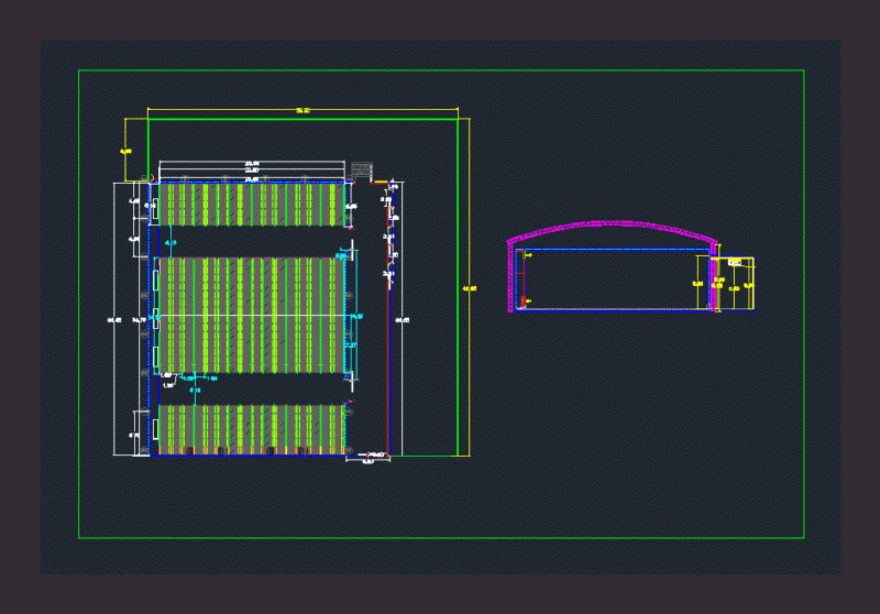 Deposit With Sandwich Panels DWG Block for AutoCAD