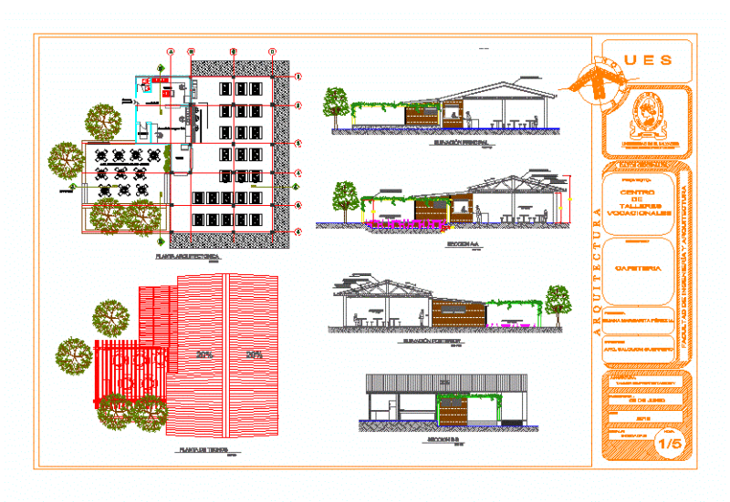 Design Cafeteria; DWG Block for AutoCAD