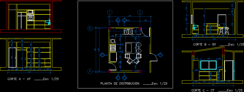 Design Of Kitchen DWG Block for AutoCAD