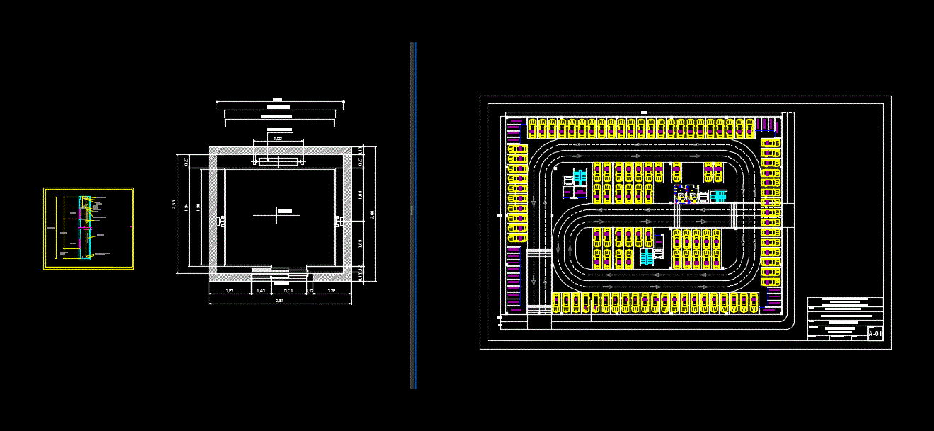 Design Of Parking In A Basement 2D DWG Block for AutoCAD • Designs CAD