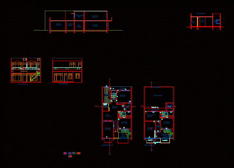 Design Small Residence DWG Block for AutoCAD