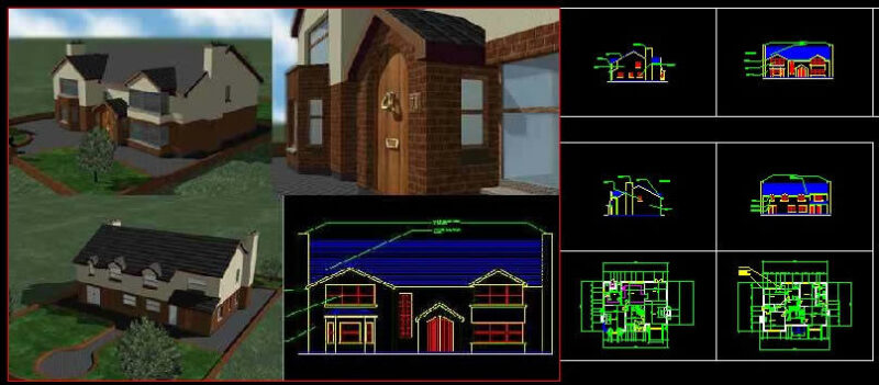 Detached 3D DWG Model for AutoCAD