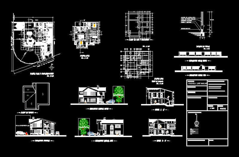 Detached DWG Plan for AutoCAD