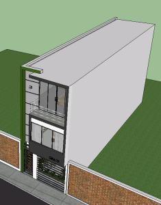Detached House 3D SKP Model for SketchUp