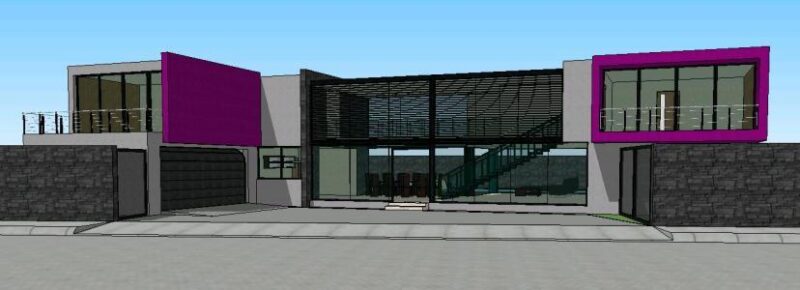 Detached House 3D SKP Model for SketchUp