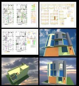 Detached House – Arequipa DWG Detail for AutoCAD