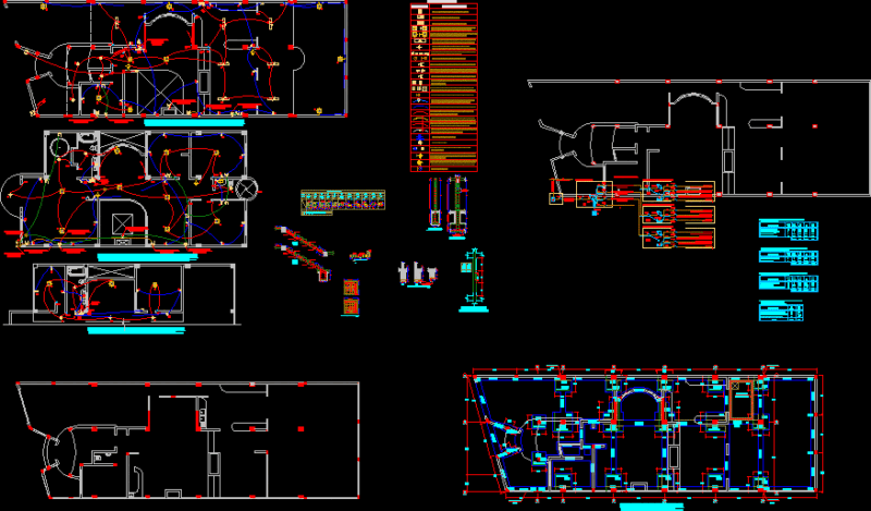 Detached House DWG Block for AutoCAD