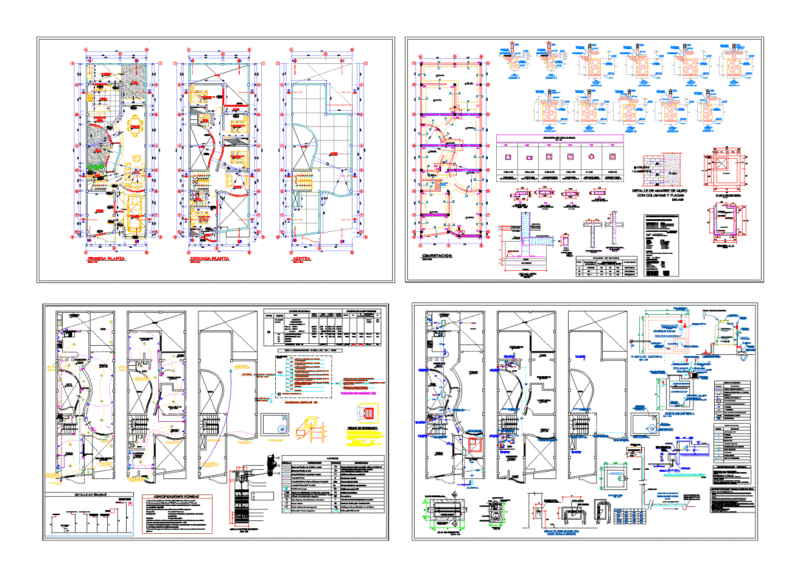Detached House DWG Block for AutoCAD