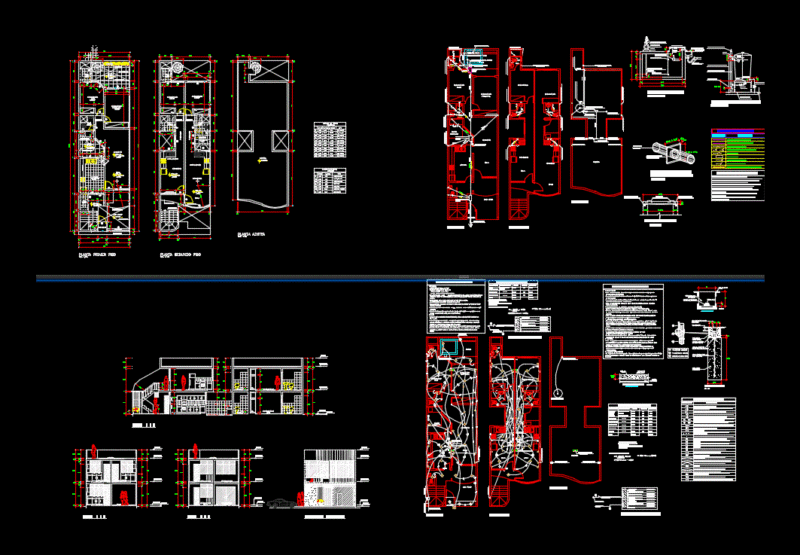 Detached House DWG Block for AutoCAD