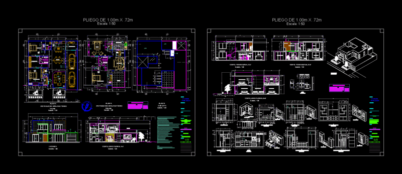 Detached House DWG Detail for AutoCAD
