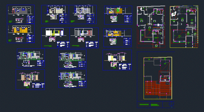 Detached House DWG Full Project for AutoCAD