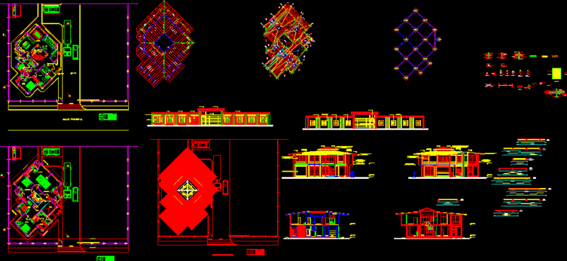 Detached House DWG Full Project for AutoCAD