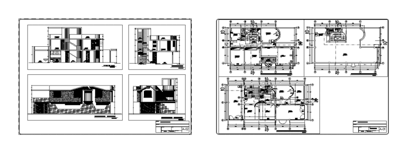 Detached House DWG Plan for AutoCAD