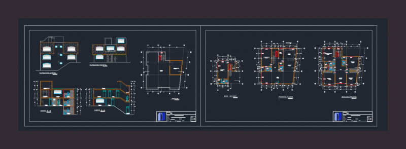 Detached House DWG Plan for AutoCAD