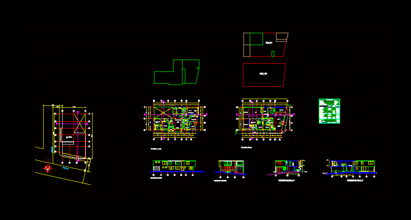 Detached House DWG Section for AutoCAD