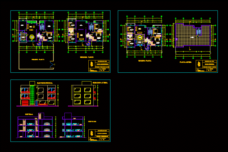Detached House DWG Section for AutoCAD