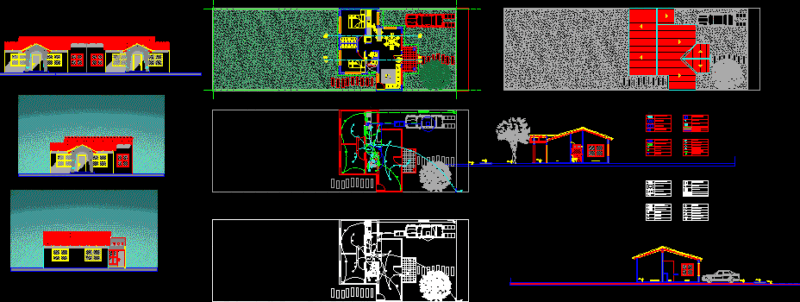 Detached House DWG Section for AutoCAD