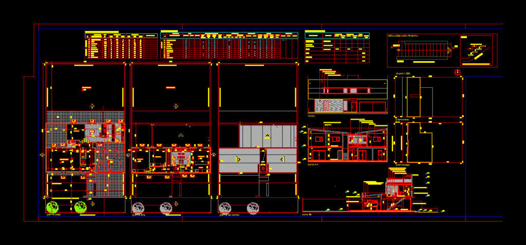Detached House Vivienda DWG Block for AutoCAD