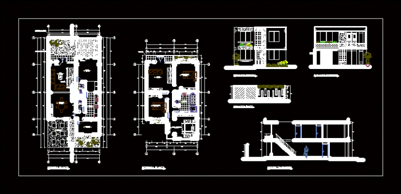 Detached Housing DWG Detail for AutoCAD