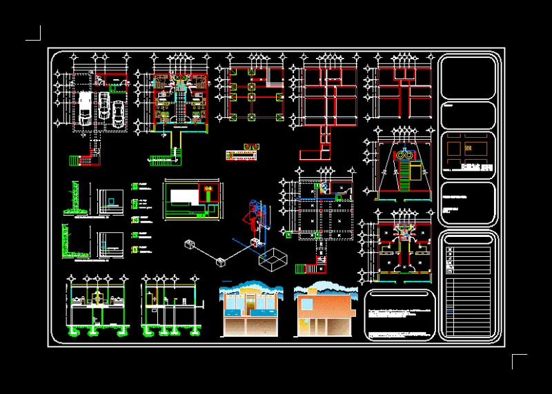 Detailed Duplex DWG Detail for AutoCAD
