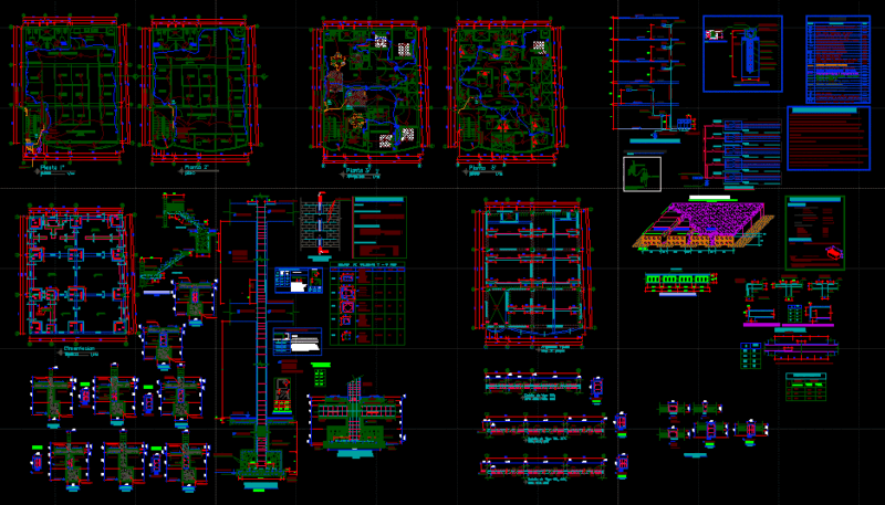 Diesign Housing 6 Levels DWG Block for AutoCAD