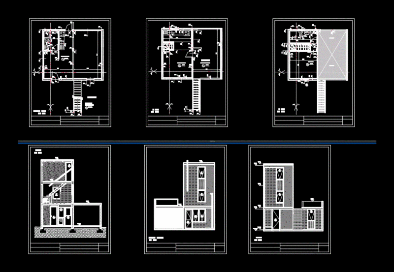 Different Homes DWG Block for AutoCAD