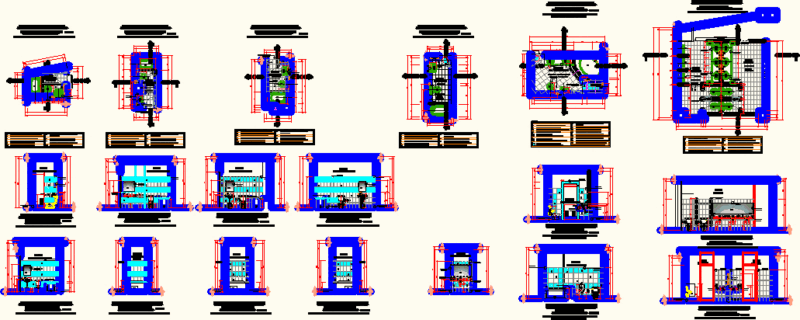Different Types Of Sanitarys For Hotels DWG Section for AutoCAD