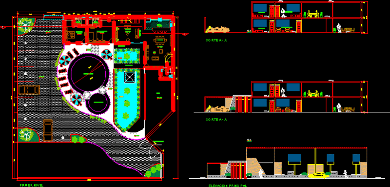 Dining DWG Full Project for AutoCAD