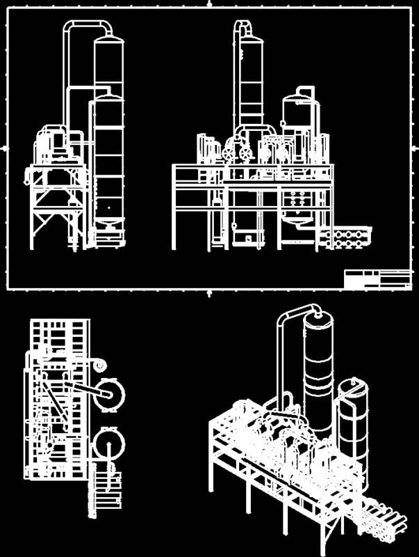 Distillery DWG Block for AutoCAD
