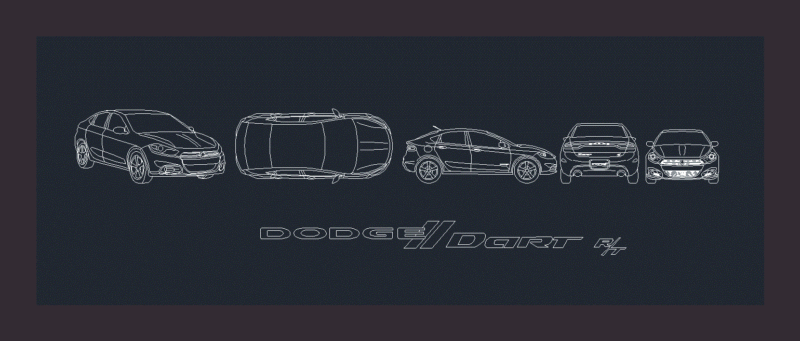 Dodoge Dart DWG Detail for AutoCAD