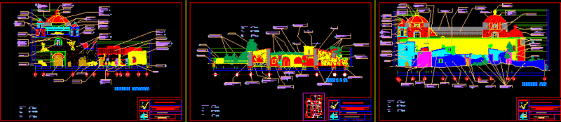 Dominican Convents DWG Block for AutoCAD